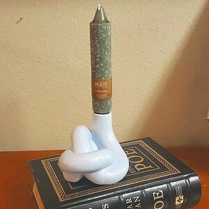 Vintage Ceramic Knot Candle Holder